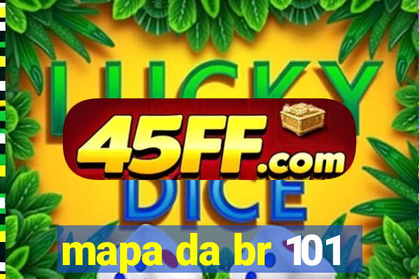 mapa da br 101